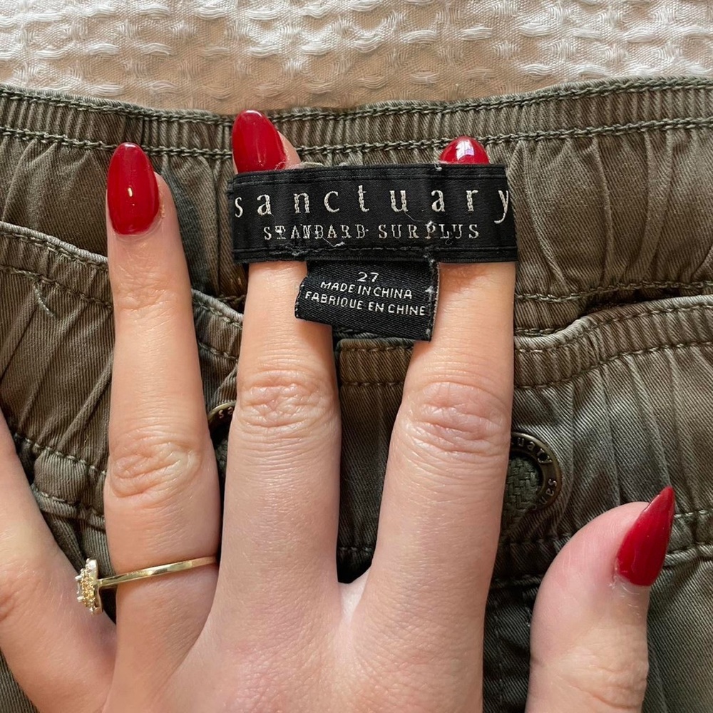 Sanctuary Standard Surplus Drawstring Army Green … - image 6